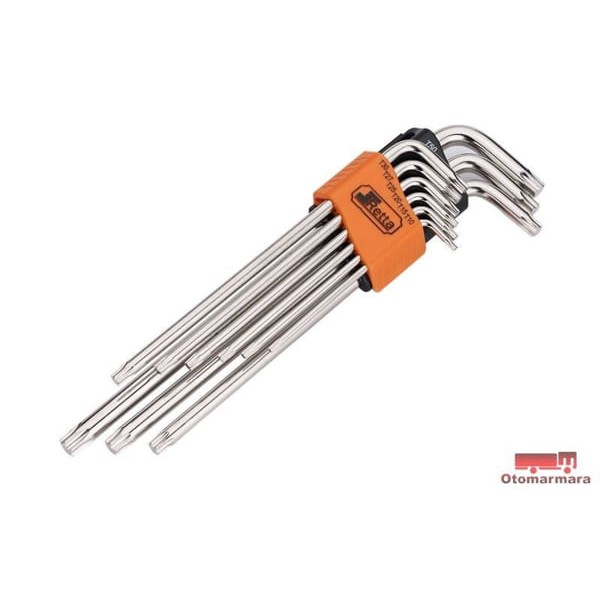 RETTA RAT8009 Torx Alyan Takımı Uzun Deliksiz 9Pcs 