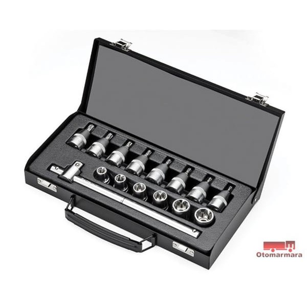 RETTA RLT1501 Torx Set 15Pçs 1/2 İç Ve Dış Retta