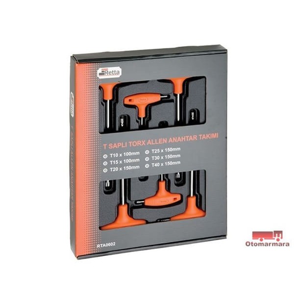 RETTA RTA0602 T Torx Alyan Seti 6Pcs Retta 