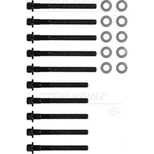 VICTOR REINZ 14-32089-1 Silindir Kapak Saplaması Civatası CLIO Kangoo Megane / Logan 1.2 1.4 1.6 