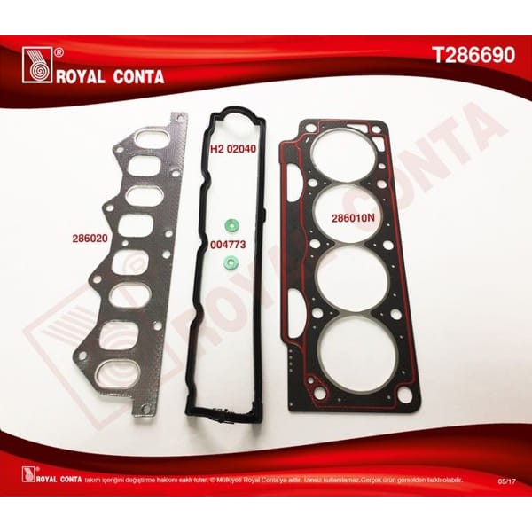 ROYAL T286690 Üst Takım Conta Keçesiz Laguna 1.8-Megane 2.0 F3P-F3R 