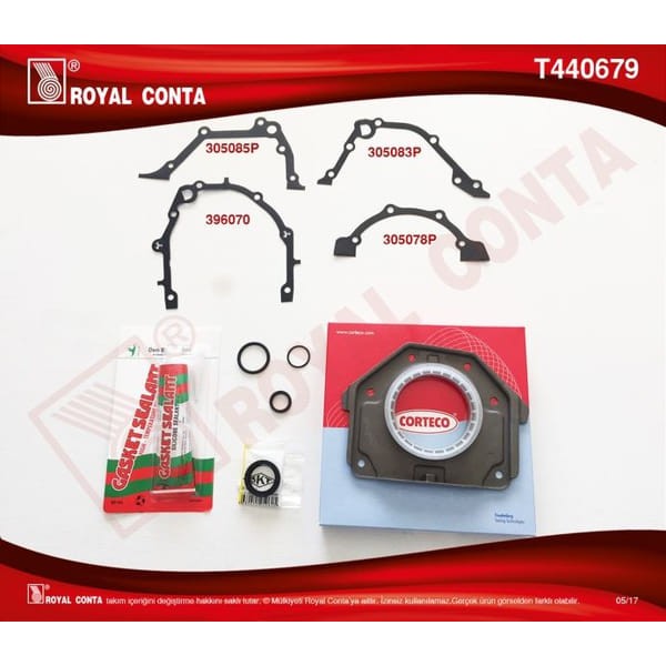 ROYAL T440679 Motor Takım Conta Alt Corteco Skt Keçelı Grande Punto Palio Linea 1.4 16V 199A6 000