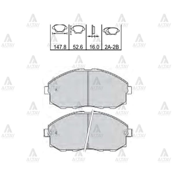 SECO SPHD007 Fren Balata Starex 97-02 Ön
