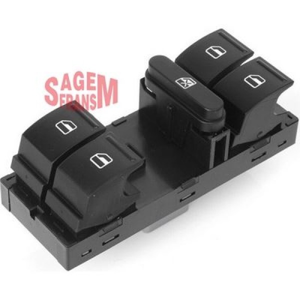 SAGEMFR 400110 Cam Açma Düğmesi Dörtlü Ön Sol Golf 5 Plus - Jetta - Passat 