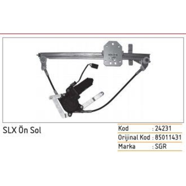 SGR 24231 Cam Krikosu Ön Sol Doğan Kartal Şahin SLX Motorlu