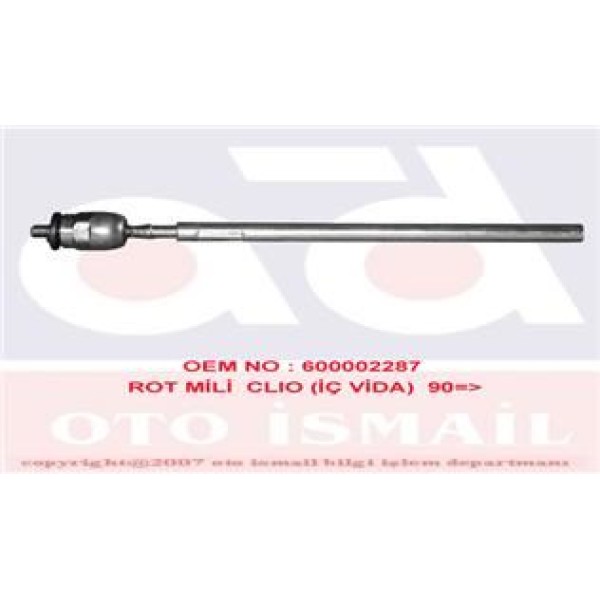 SISMAK 120812 Rot Mili CLIO Iç Vida 90- 