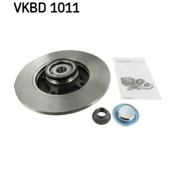 SKF VKBD1011 Fren Diski Arka 307 00- / C4 04- Rulmanlı Düz 249Mm