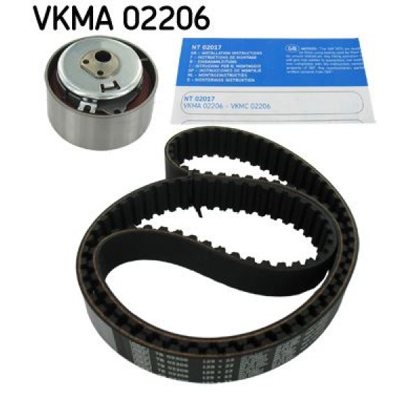 SKF VKMA02206 Triger Eksantrik Gergi Seti Albea Doblo Fiorino Punto 1.4 8V 129X220