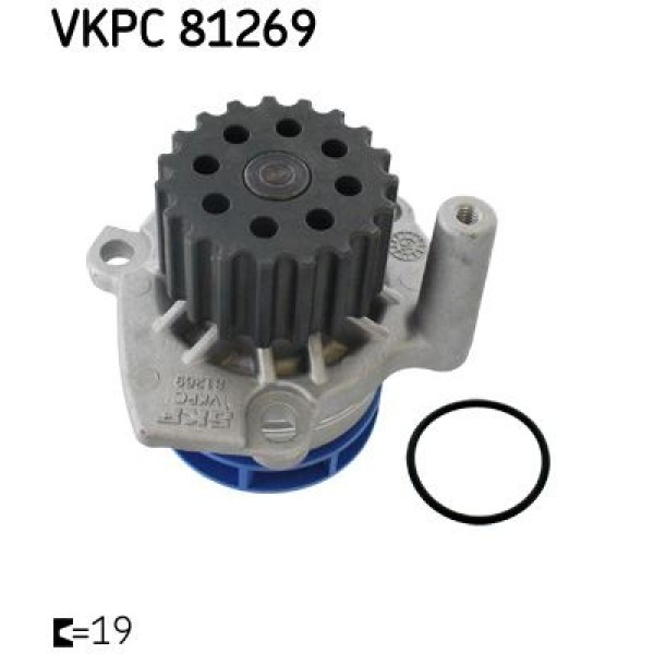 SKF VKPC81269 Devirdaim Su Pompası Golf VI Polo Jetta Passat Caddy Amarok Transporter T6 Crafter / A