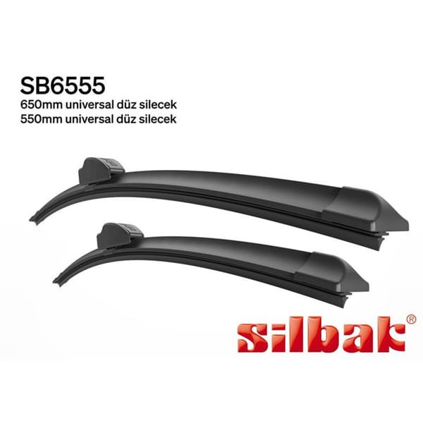 SİLBAK SB6555 Silecek Süpürgesi 650/550Mm (Muz Tıpı) Mercedes A-Serisi 97-04 Saab 9-3 02-07