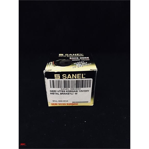 SANEL SBH834 Geri Vites Kornası 12V 24V Metal Braketli