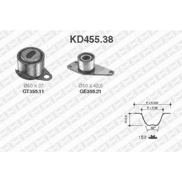 SNR KD45538 Triger Gergi Seti Renault Megane 1.9 D 09.96-