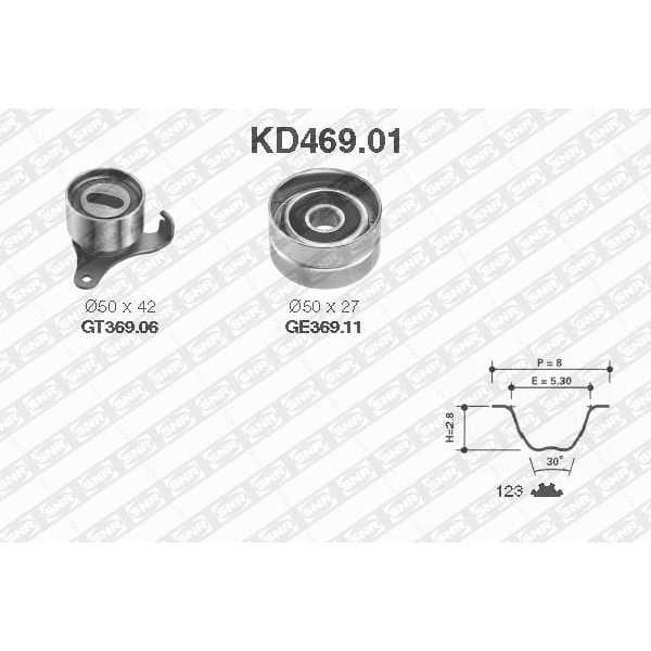 SNR KD46901 Triger Set -97 Corolla 1.3 12V