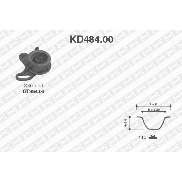 SNR KD48400 Triger Set 00-06 Accent-Getz 1.3İ-1.5İ *110Dıs* 
