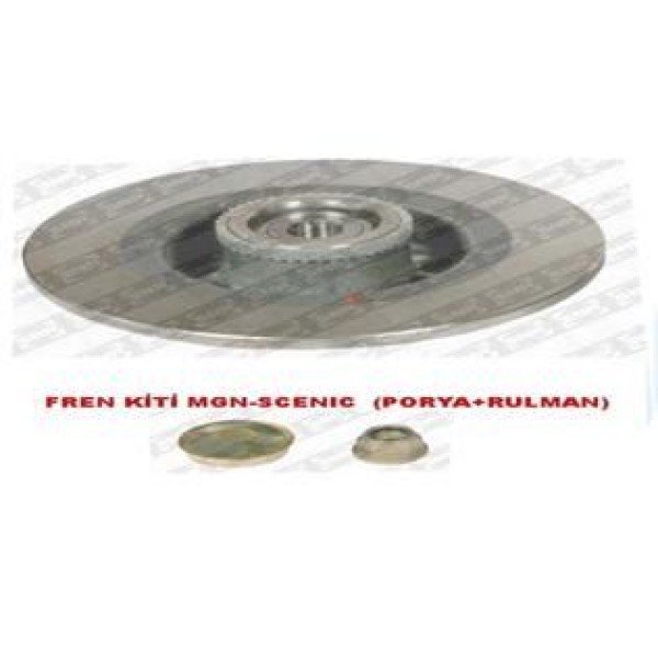 SNR KF15573U Fren Diski Arka Megane I Sw 97- Scenic I 99- Rulmanlı Düz 274Mm 