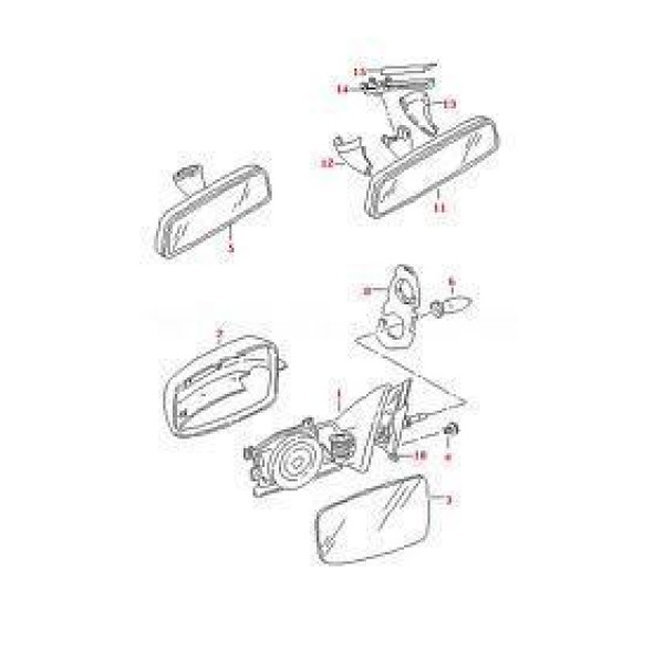 SPJ E-787 Dış Dikiz Aynası Toledo Leon Elektrikli Ayna 99/03 Büyük Tip Sol