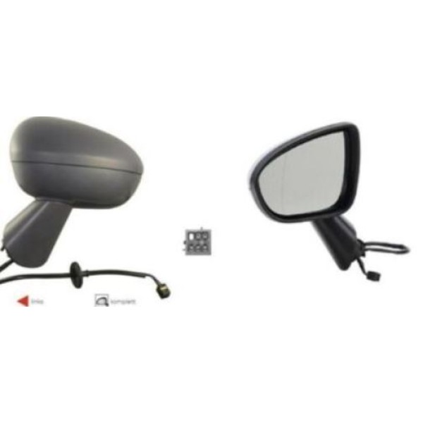 SPJ E-1637 Dış Dikiz Aynası Elektrikli Ayna Astarlı Kor Noktalı Sol Merıva B 