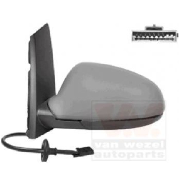 SPJ E-3495 Dış Dikiz Aynası Astra J Elektrikli Katlanır Ayna 10/15 Astarlı Kor Noktalı Sol