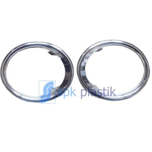 SPK 6037 Sis Far Çerçevesi Kapağı Nikelaj Takım Sağ Sol CLIO IV Symbol Joy-Logan Sandero 13-