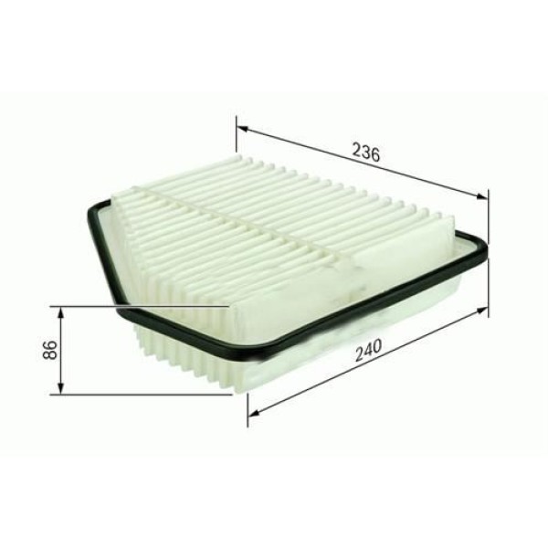 SARDES SA2178 Hava Filtresi Rav4 06-11 2.2 D4D