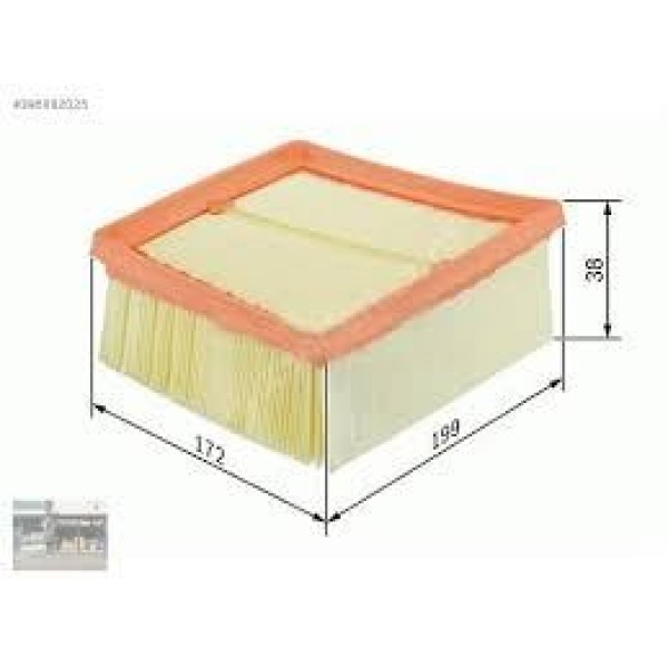 SARDES SA2211 Hava Filtresi Fiesta V 05- Fusion 1.6 TDCI 90Hp