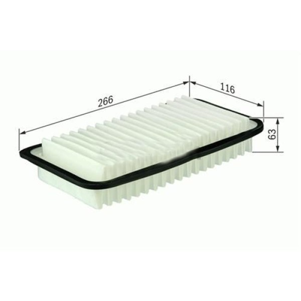 SARDES SA2322 Hava Filtresi Yaris 01-05 1.4 D4D