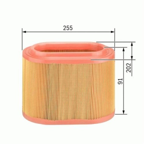 SARDES SA2398 Hava Filtresi CLIO II Symbol Kangoo Megane I / Logan Sandero 1.4 8V E7J K7J 