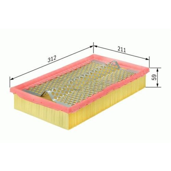 SARDES SA377 Hava Filtresi Sharan / Alhambra / Galaxy 1.8T 20V 1.9 TDI 
