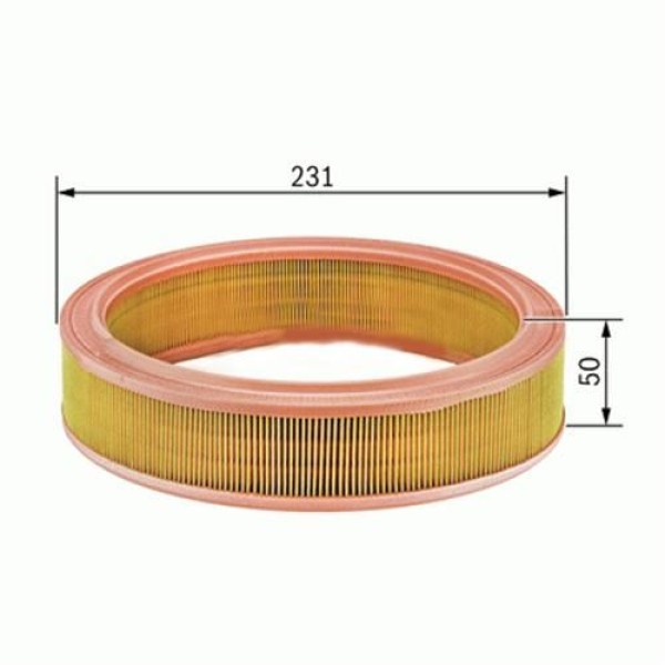 SARDES SA380 Hava Filtresi Fiesta Escort 80-90 Orion 83-90 1.1 1.3