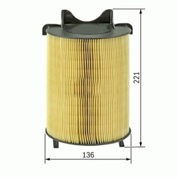 SARDES SA415 Hava Filtresi Golf V Jetta III Passat Caddy III / A3 / Altea / Octavia 1.4 Tsı 1.6 2.0