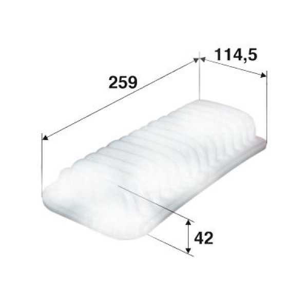 SARDES SA508 Hava Filtresi 107 / C1 / Yaris 99-05 1.0 