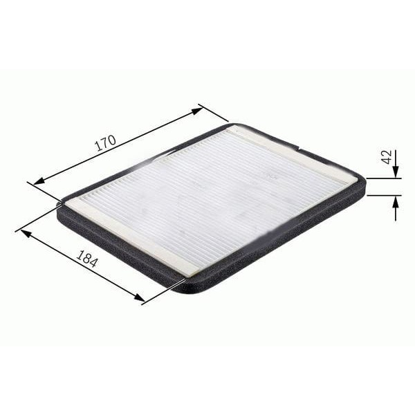 SARDES SC575 Polen Filtresi Golf I Golf II Jetta II Seat Toledo I Cu2038 