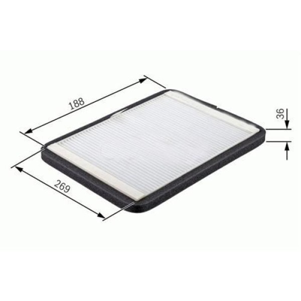 SARDES SC818 Polen Filtresi Volvo Truck F12- F16- Fl 10 Cu2785 