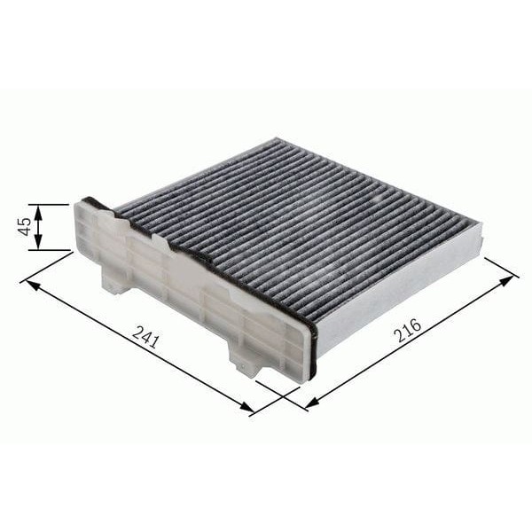 SARDES SCA563 Polen Filtresi Outlander Pajero 00- Karbonlu