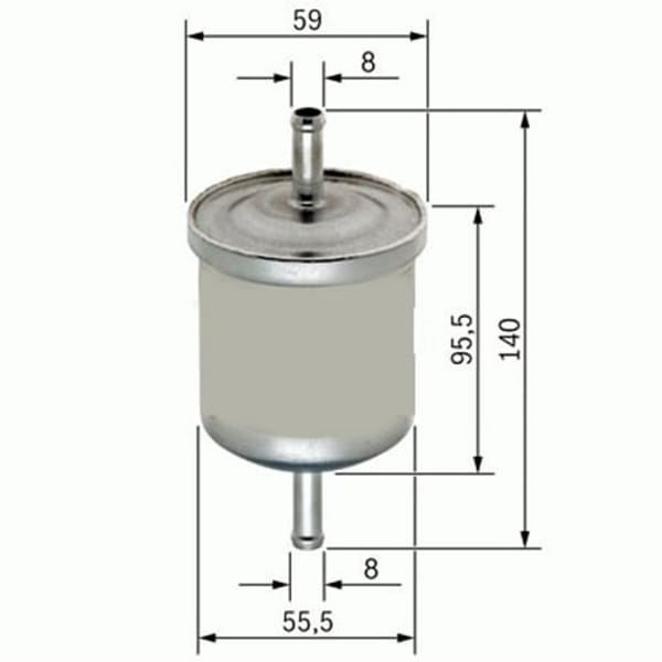 SARDES SF106 Benzin Filtresi Uno 70 / 106 205 306 309 / Astra F Vectra A / Polo III Caddy / Cordoba