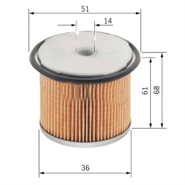 SARDES SF159 Yakıt Filtresi Mercedes Kamyon O304-O403 Otobus Mf 119 P707 