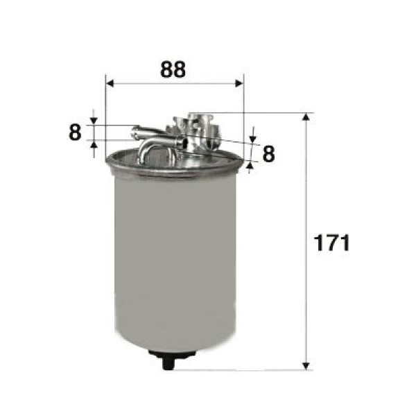 SARDES SF221 Mazot Filtresi Sharan 00- / Alhambra 00- / Galaxy 00- 1.9 TDI 