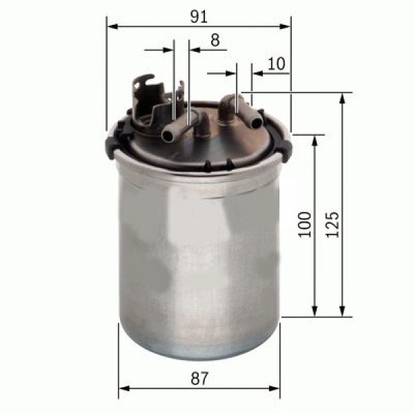 SARDES SF224 Mazot Filtresi Polo / Cordoba Ibiza IV / Fabia 1.9 TDI 