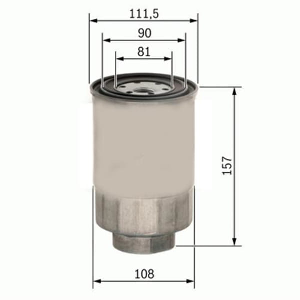 SARDES SF255 Yakıt Filtresi Scania Daf Volvo Şase Filtresi Wk1060-3X