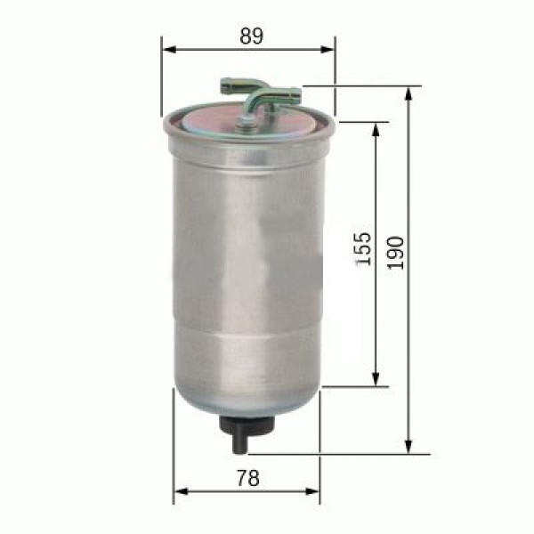 SARDES SF287 Mazot Filtresi Civic Vıı Hb Accord Vıı 1.7 CTDI 1.8 2.0İ Cdtı