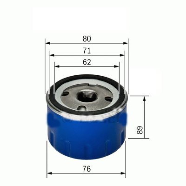 SARDES SO891 Yağ Filtresi Scudo Ducato / 106 206 305 306 307 309 405 406 407 Partner Boxer / C4 C5 B 