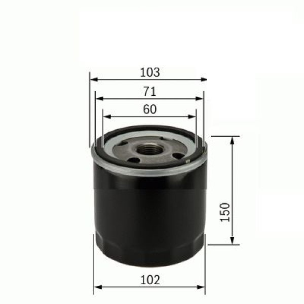 SARDES SO917 Yağ Filtresi H100 Kamyonet Yeni Model Hd35 4.0Cc / Canter Turbo 649 659 98-05 Pajero 06 