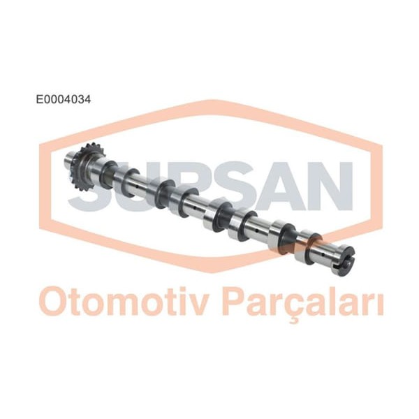 SUPSAN E0004034 Eksantrik Mili Egzoz 206 207 307 406 Partner / Focus 1.6 HDI 1.6 TDCI