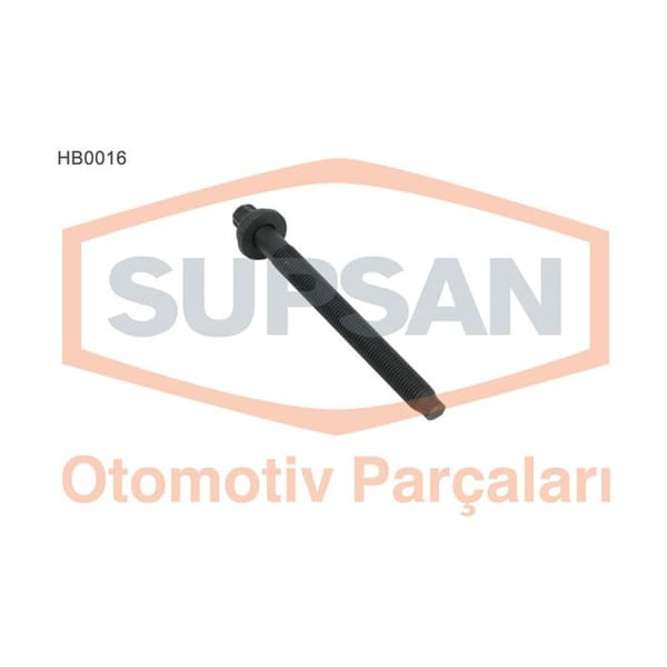 SUPSAN HB0016 Silindir Kapak Saplaması Civatası Partner / Berlingo 1.9D Dw8 Takım 10 Adet 