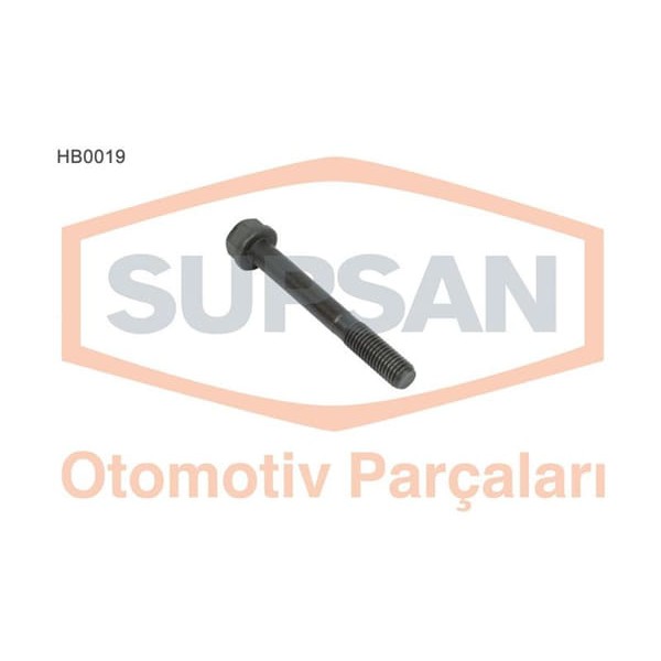 SUPSAN HB0019 Silindir Kapak Saplaması Civatası Transit 2.5D 18 Adet