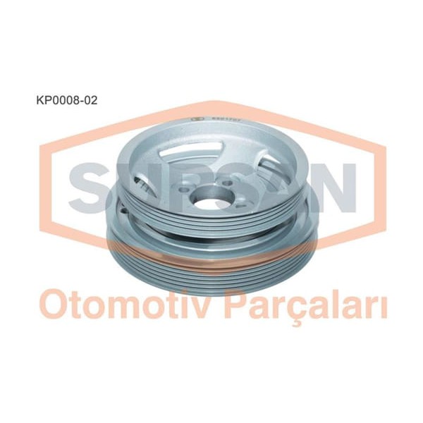 SUPSAN KP0008-2 Krank Kasnağı Albea Doblo Palio Punto 1.3Mjtd Linea Fiorino 1.3Mjtd 16V 