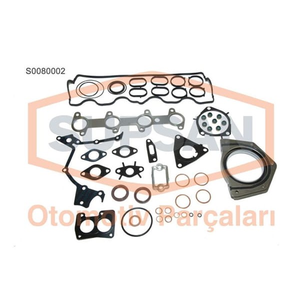SUPSAN S0080002 Motor Takım Conta Palio Doblo Punto 1.9D Keçelı Silindir Kapaksız