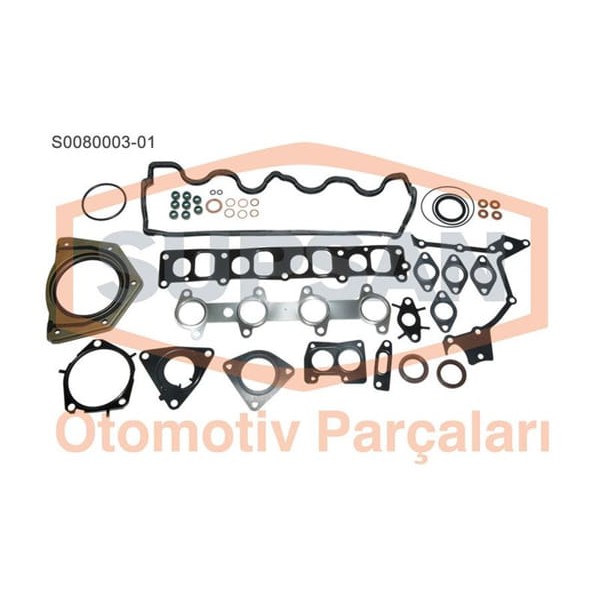 SUPSAN S0080003-1 Motor Takım Conta Keçelı Subap Lastıklı Skc'Sız Doblo Marea 1.9 Jtd 1.9 Multı Jet