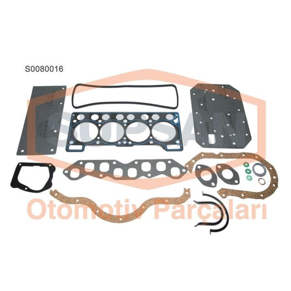 SUPSAN S0080016 Motor Takım Conta Renault 9 1.4 Keçesiz Silindir Kapaklı 