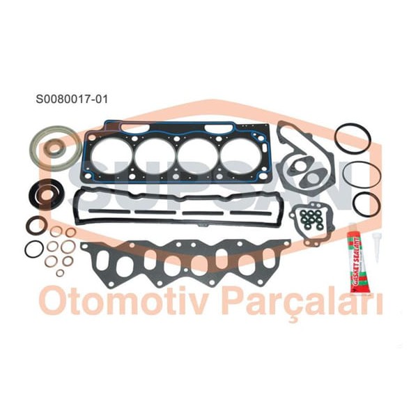SUPSAN S0080017-1 Motor Takım Conta Renault 9 D R11 Flash R19 R21 Manager Express Kangoo 1.7 8V F2N